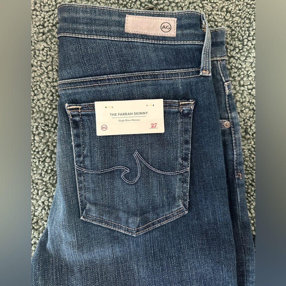 AG Adriano Goldschmied Skinny Leg Blue Jeans - Picture 3 of 9